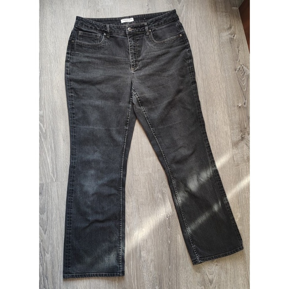 Coldwater Creek Natural Fit Waist Jeans Size 14 Black